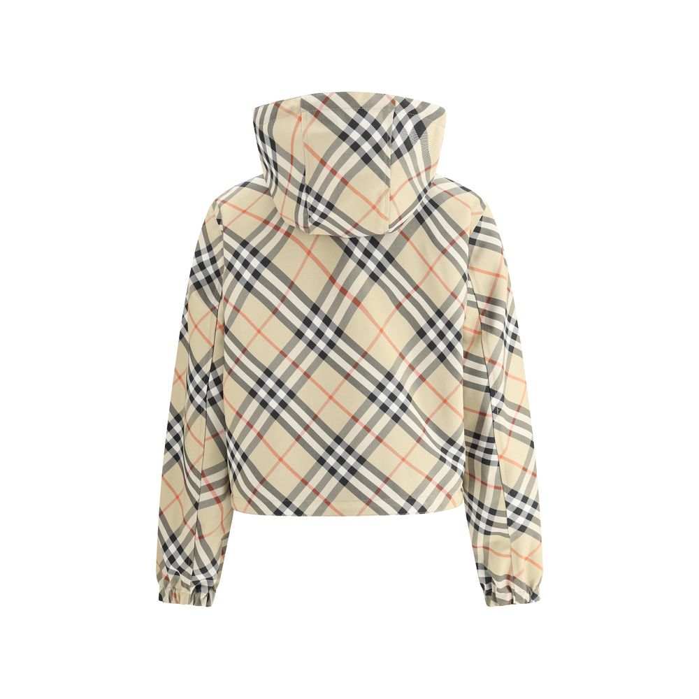 Brown Polyester Shell Jacket
