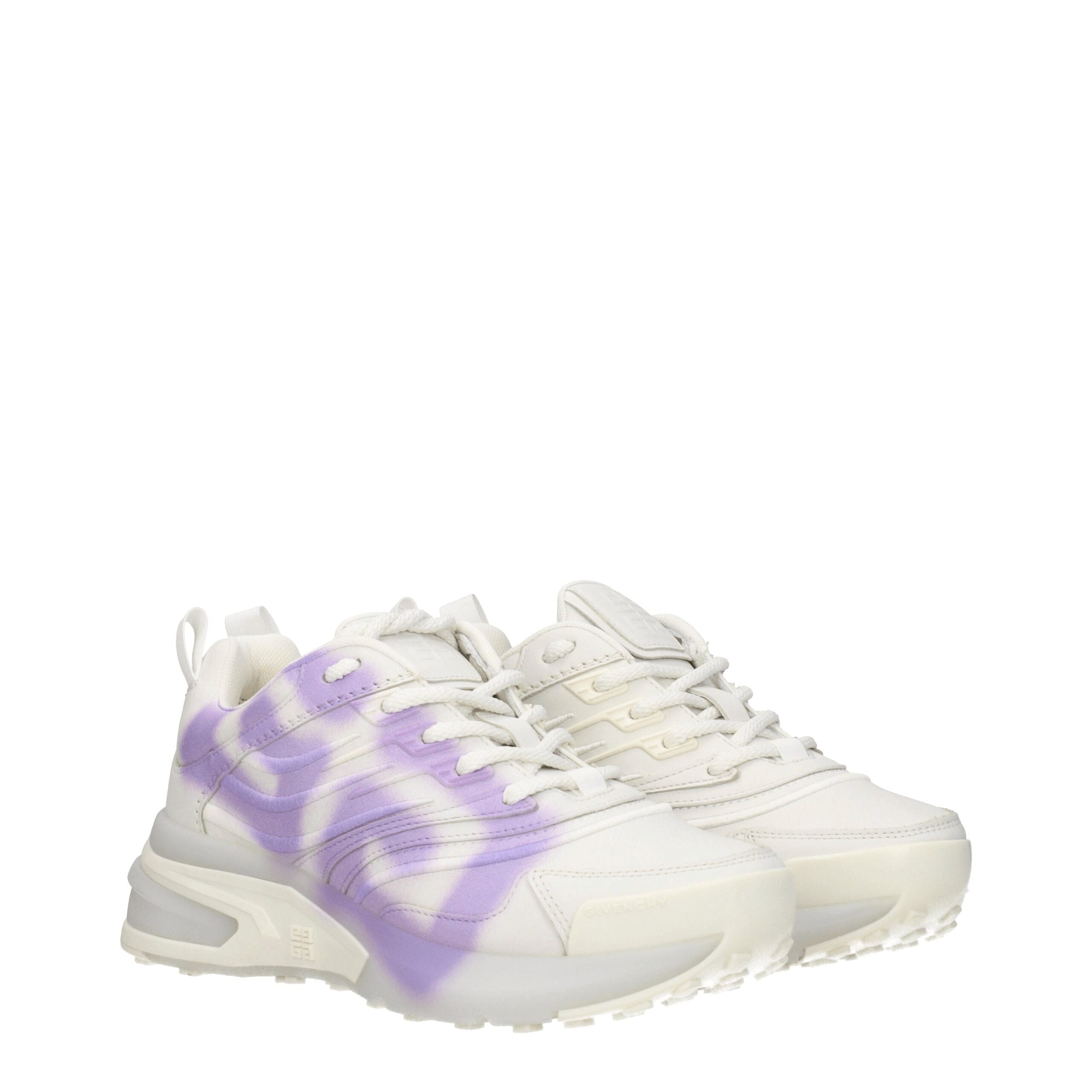 Beige Leather Low Top Sneakers