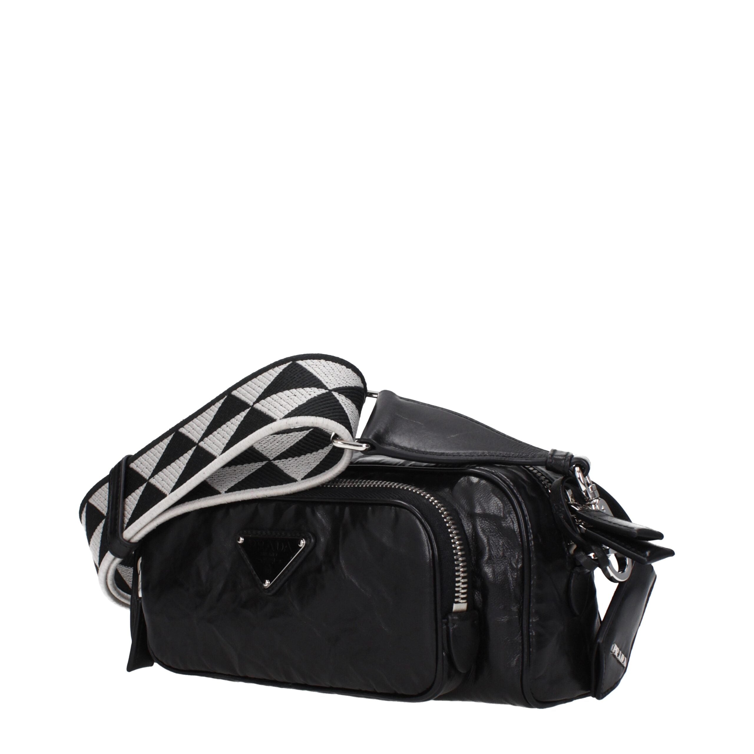 Black Leather Crossbody Bag