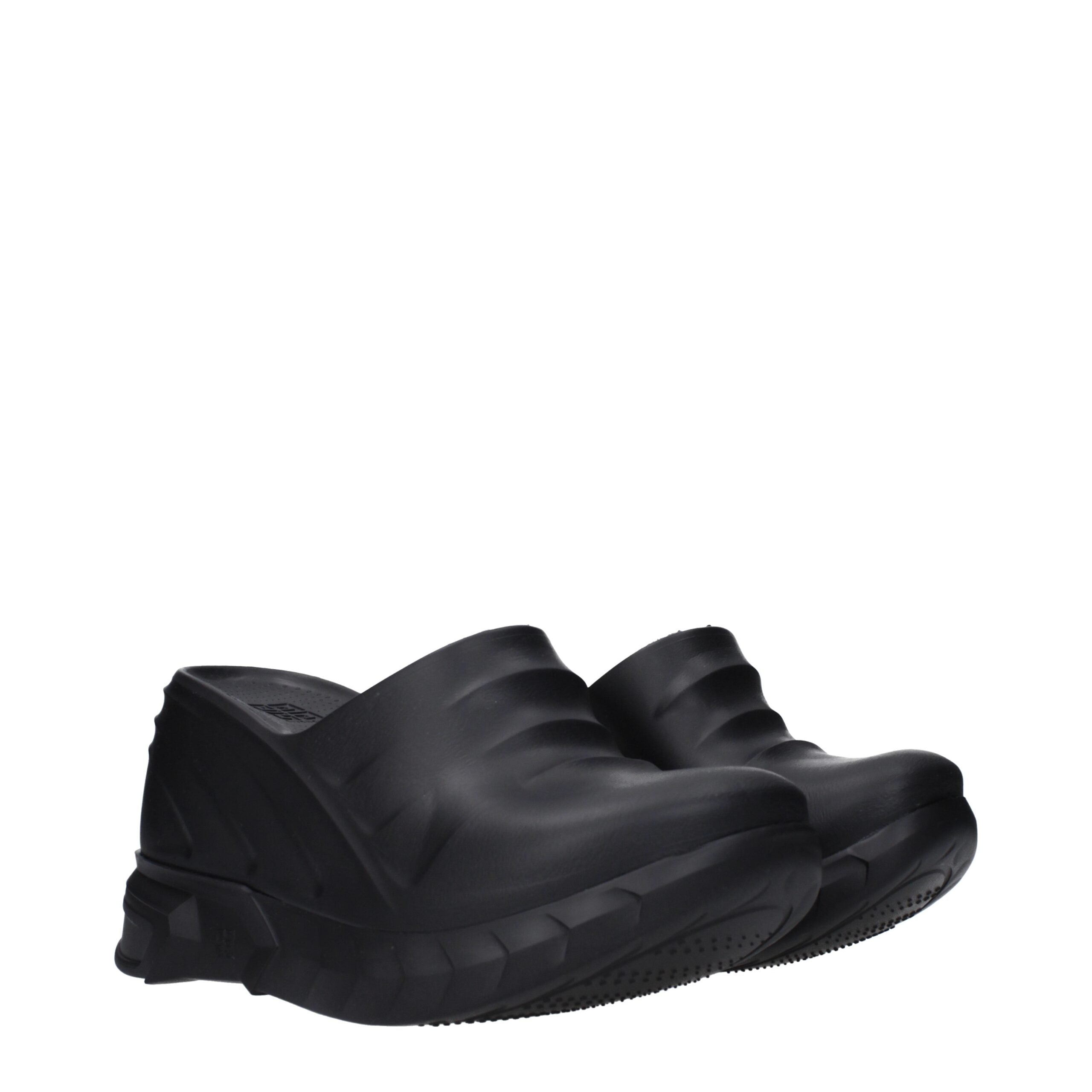 Black Cotton Slippers