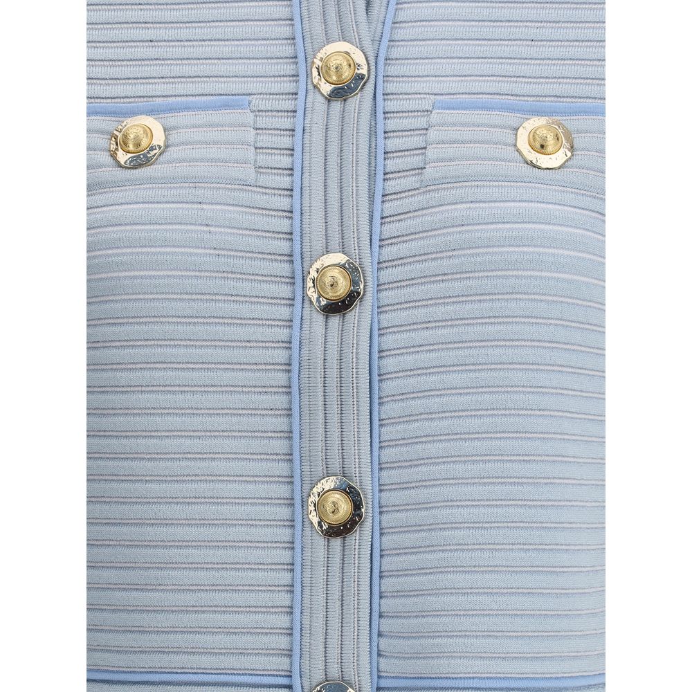 Light Blue Viscose Cardigan