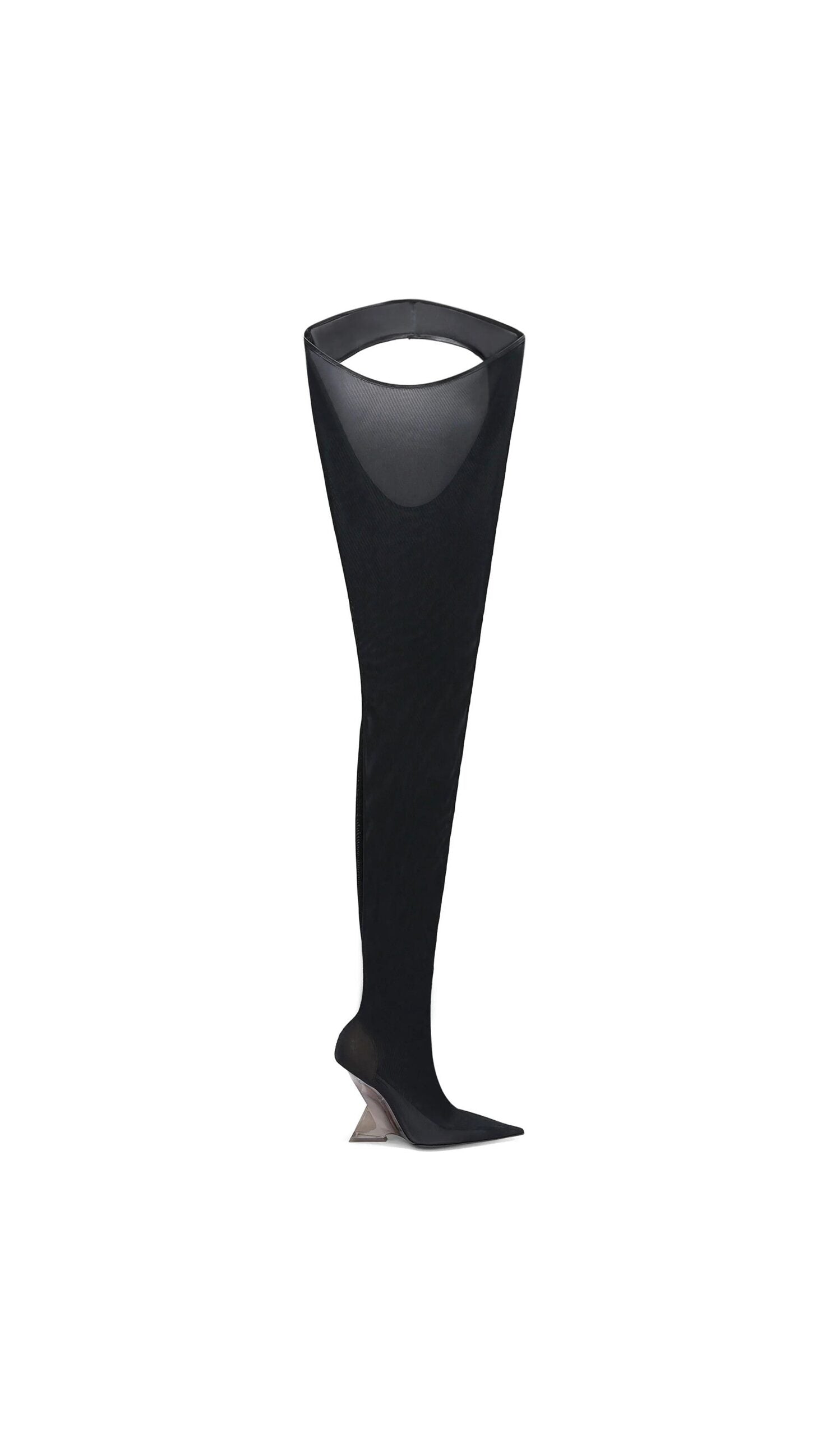 Black Fabric Over The Knee