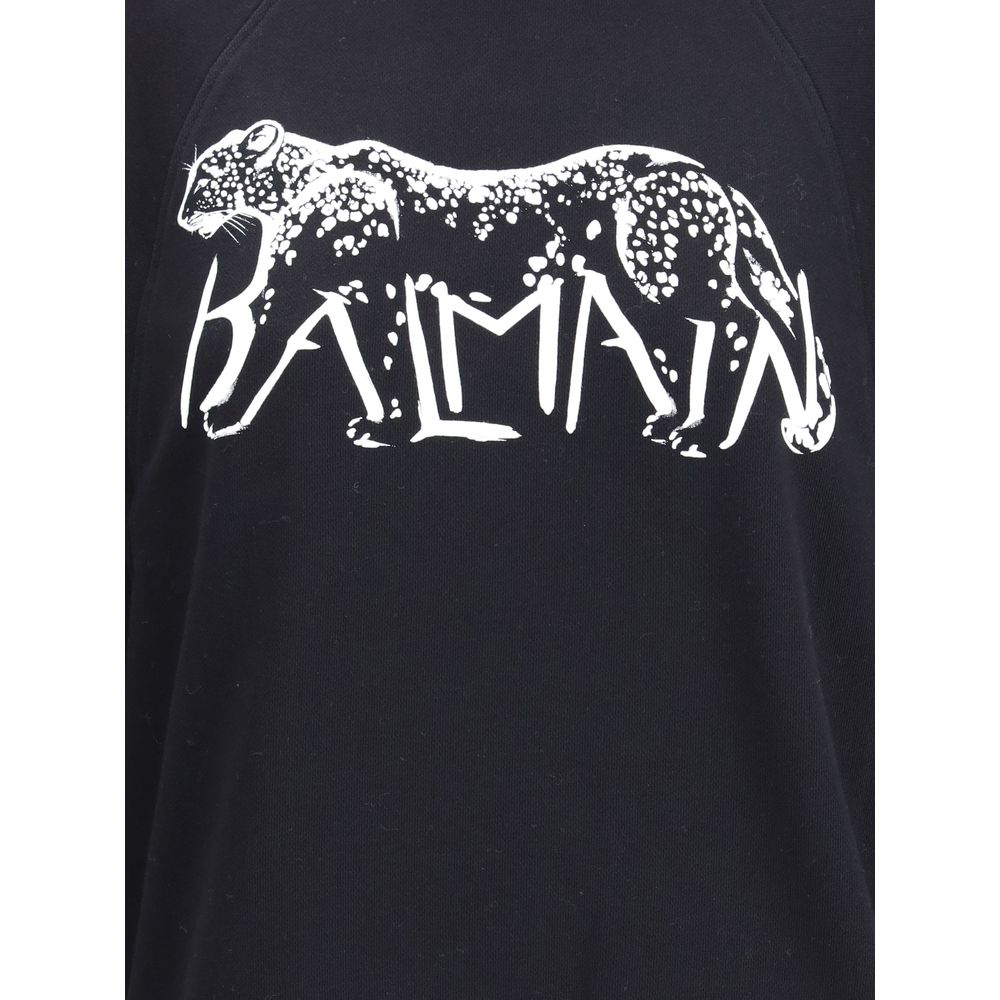 Black Cotton Sweatshirt