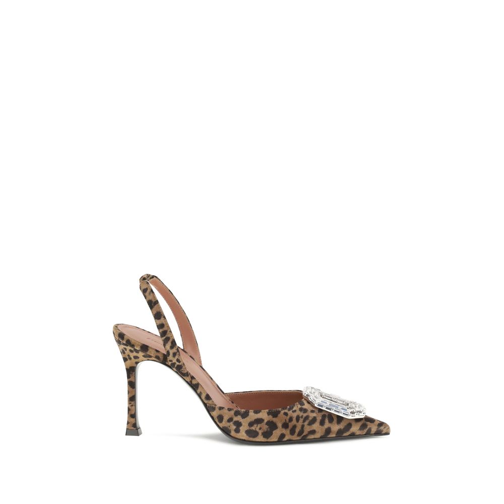 Multicolor Silk High Heel Pumps