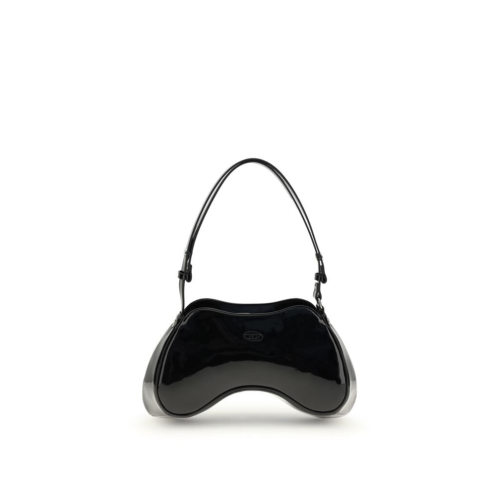 Black Polyethylene Shoulder Bag