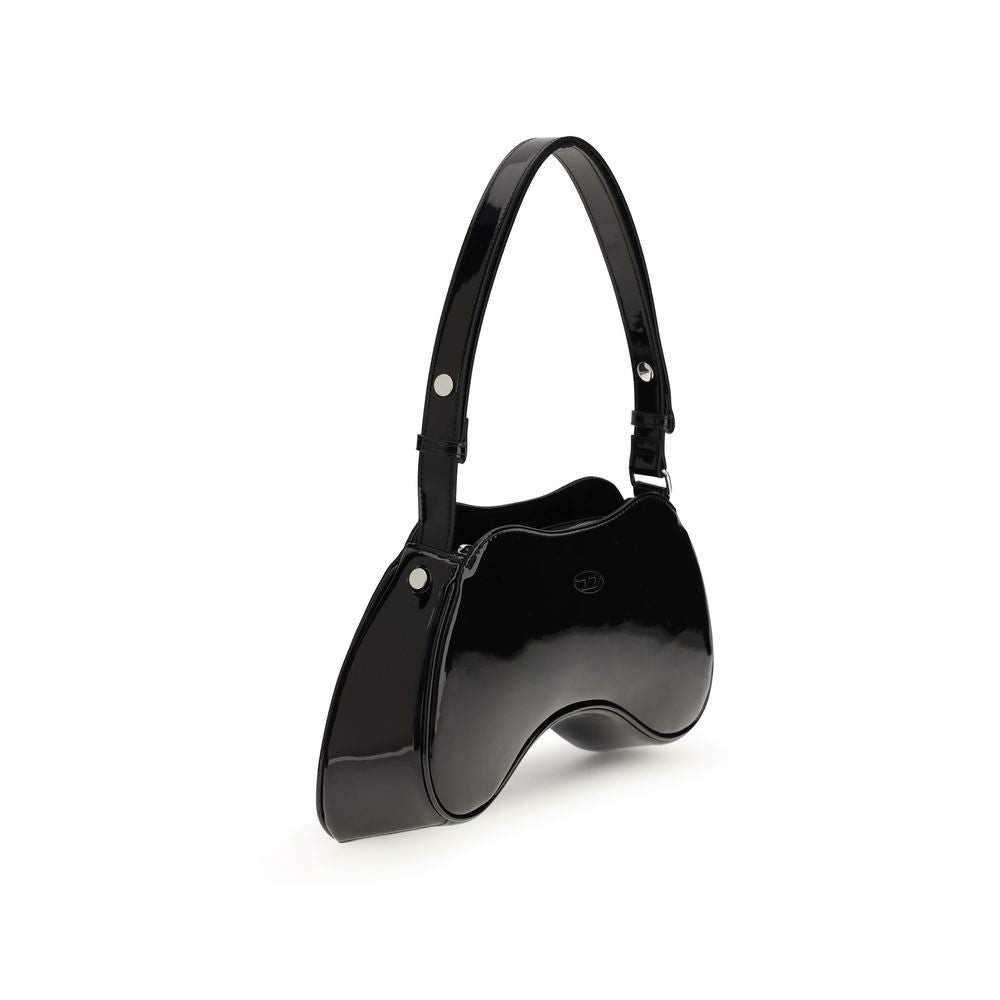Black Polyethylene Shoulder Bag