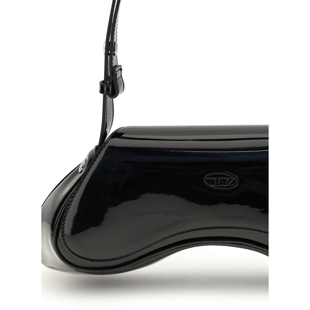 Black Polyethylene Shoulder Bag